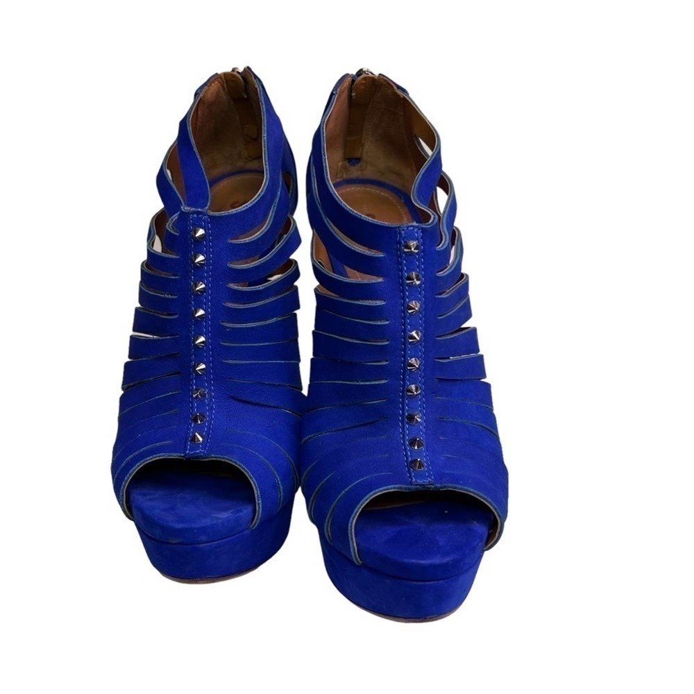 Schultz Royal Blue Suede Shoes. Size: 8 #29 - Picture 3 of 8